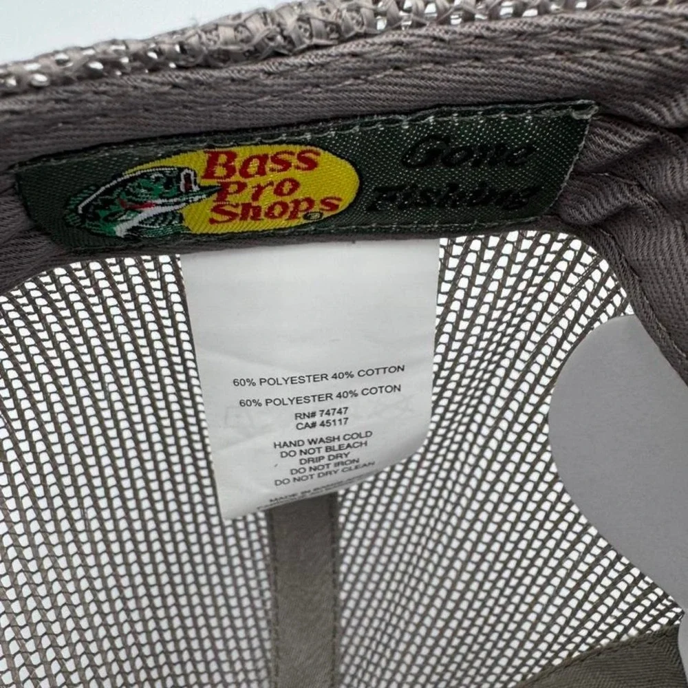 Original Bass Pro Shoo Trucker Hat Grey O/S SnapBack - Picture 4 of 4